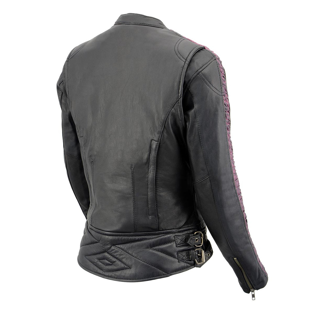 Milwaukee Leather MLL2571 Ladies Black and Purple &