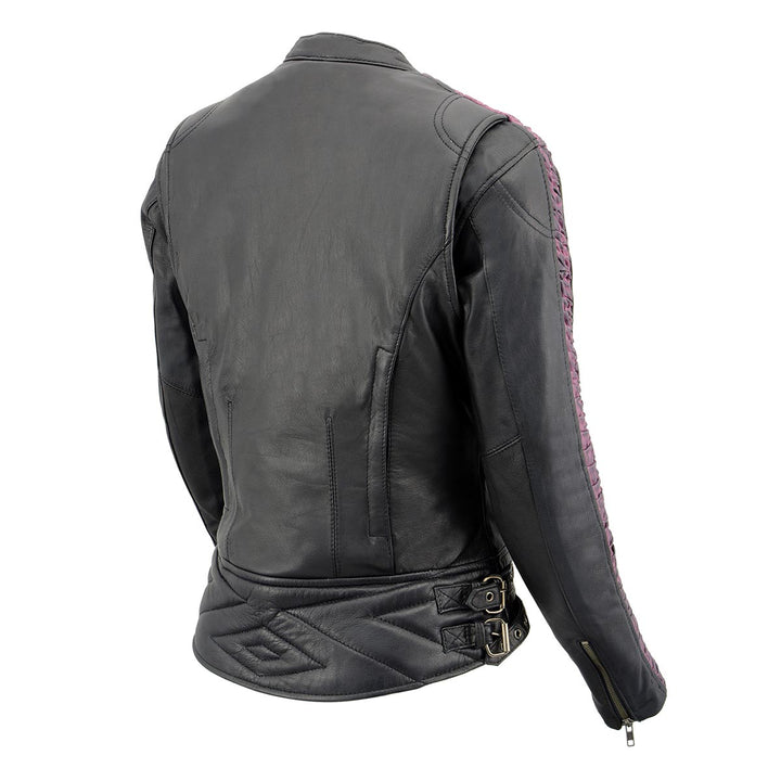 Milwaukee Leather MLL2571 Ladies Black and Purple &