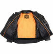 Milwaukee Leather MLM1504 Men's Black ‘The Skelly Racer’ Premium Moto Leather Jacket