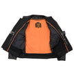 Milwaukee Leather MLM1507 Men's Black ‘Super-Clean’ Sport Style Biker Jacket