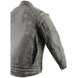 Milwaukee Leather MLM1509 Men's Distressed Brown ‘2 in 1’ Leather Jacket with Zip-Off Sleeves