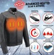 Milwaukee Leather Heated Jacket for Men's Black Cowhide Leather - Motorcycle Vented Jacket for All Seasons MLM1513