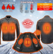 Milwaukee Leather Men’s Inferno Rider Heated Scooter Leather Jacket w/ Dual-Power,Vented System (MLM1513SET)