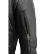 Milwaukee Leather MLM1515 Men's Classic Beltless Black Leather Triple Stitched Motorcycle Biker Rider Jacket