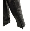 Milwaukee Leather MLM1520 Men's Pistol Pete Vented Black Leather Cruiser Jacket