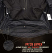 Milwaukee Leather MLM1523 Men's 'Scoundrel' Black Leather Fashion Motorcycle Riding Jacket w/ Removable Hoodie