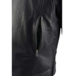 Milwaukee Leather MLM1525 Men's ‘Crossover’ Black Leather Lightweight MC Jacket