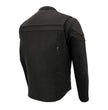 Milwaukee Leather MLM1525 Men's ‘Crossover’ Black Leather Lightweight MC Jacket