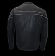 Milwaukee Leather MLM1525 Men's ‘Crossover’ Black Leather Lightweight MC Jacket