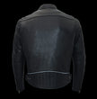 Milwaukee Leather MLM1560 Men's Black Long Body and Vented Motorcycle Leather Jacket