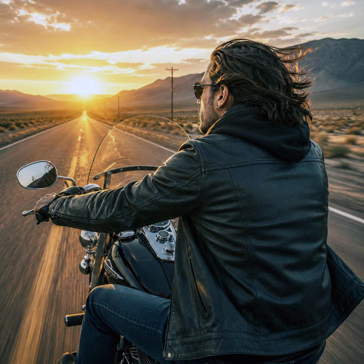 Milwaukee Leather Men's Leather Shirt Jacket with Removable Hoodie and Patch Access - MLM1614