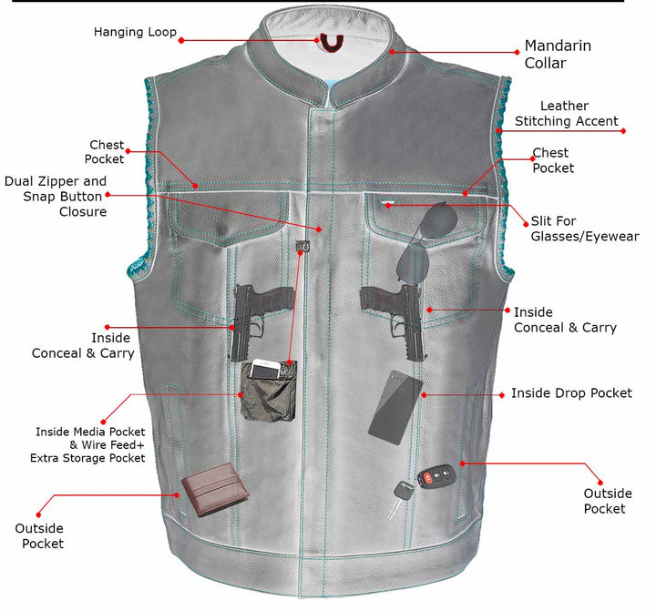 Milwaukee Leather MLM3507 Men&