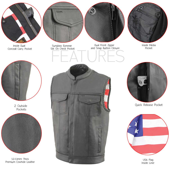 Milwaukee Leather MLM3508 Men&