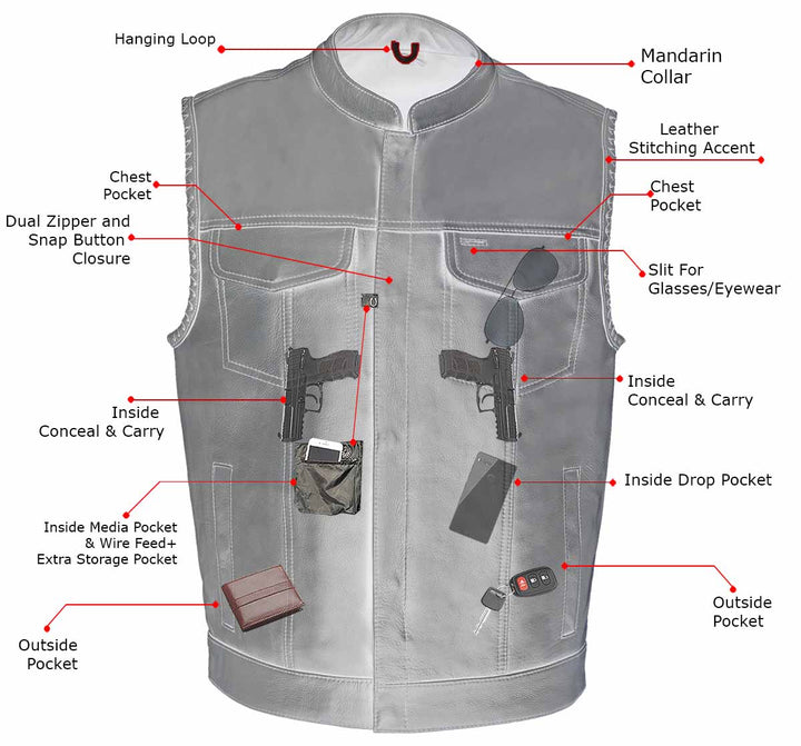Milwaukee Leather MLM3508 Men&