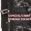 Milwaukee Leather MLM3525 Men's Black 'Paisley' Accented White Stitching Leather Vest – w/Armhole Trim Open Collar Design