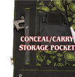 Milwaukee Leather MLM3528 Men's Black Paisley Lined Leather Vest w/ Neon Green Stitching & Armhole Trim