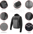 Milwaukee Leather Men's 2-in-1 Black Leather Vest, MLM3563