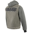 Milwaukee Leather Men's 2-in-1 Distressed Grey Leather Vest, MLM3562