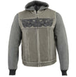 Milwaukee Leather Men's 2-in-1 Distressed Grey Leather Vest, MLM3562