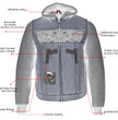 Milwaukee Leather Men's 2-in-1 Distressed Grey Leather Vest, MLM3562