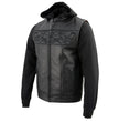 Milwaukee Leather Men's 2-in-1 Black Leather Vest, MLM3563