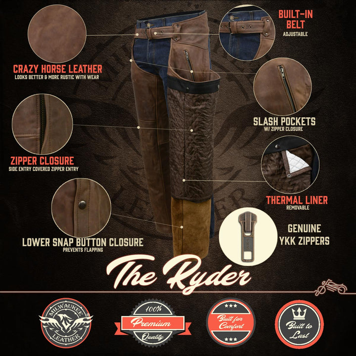 Milwaukee Leather Chaps for Men&