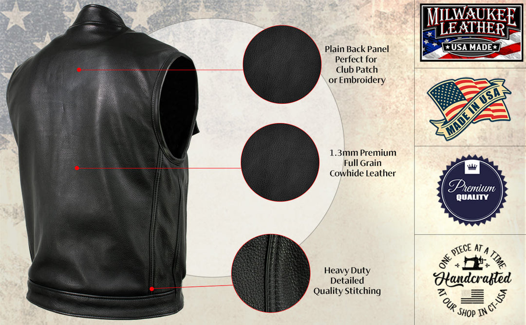 Milwaukee Leather USA MADE MLVSM5004 Men&