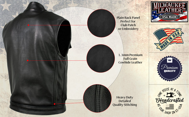 Milwaukee Leather USA MADE MLVSM5004 Men&