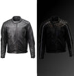 Milwaukee Motorcycle Clothing Co. Men's Black Leather Jacket, MMC10007