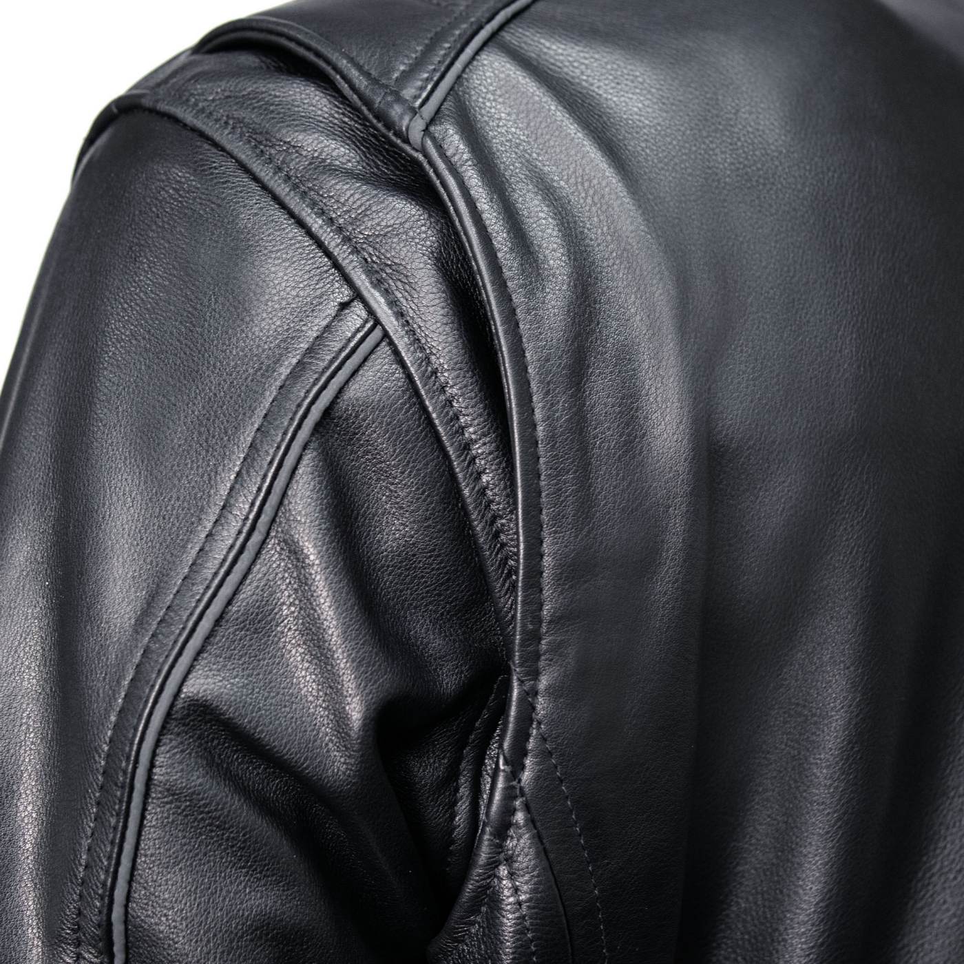 Milwaukee Motorcycle Clothing Co. Men's Black Leather Jacket, MMC10007