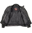 Milwaukee Motorcycle Clothing Co. Men's Black Leather Jacket, MMC10007