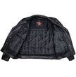 Milwaukee Motorcycle Clothing Co. Men's Black Leather Jacket, MMC1008