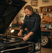 MMCC Men's Octane Long Sleeve Mechanic Shirt - Black with Grey Stripe - 50-50 Cotton Poly - MMCC16000