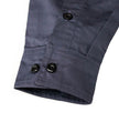 MMCC Men's Octane Long Sleeve Mechanic Shirt - Grey with Orange Stripe - 50-50 Cotton Poly - MMCC16001