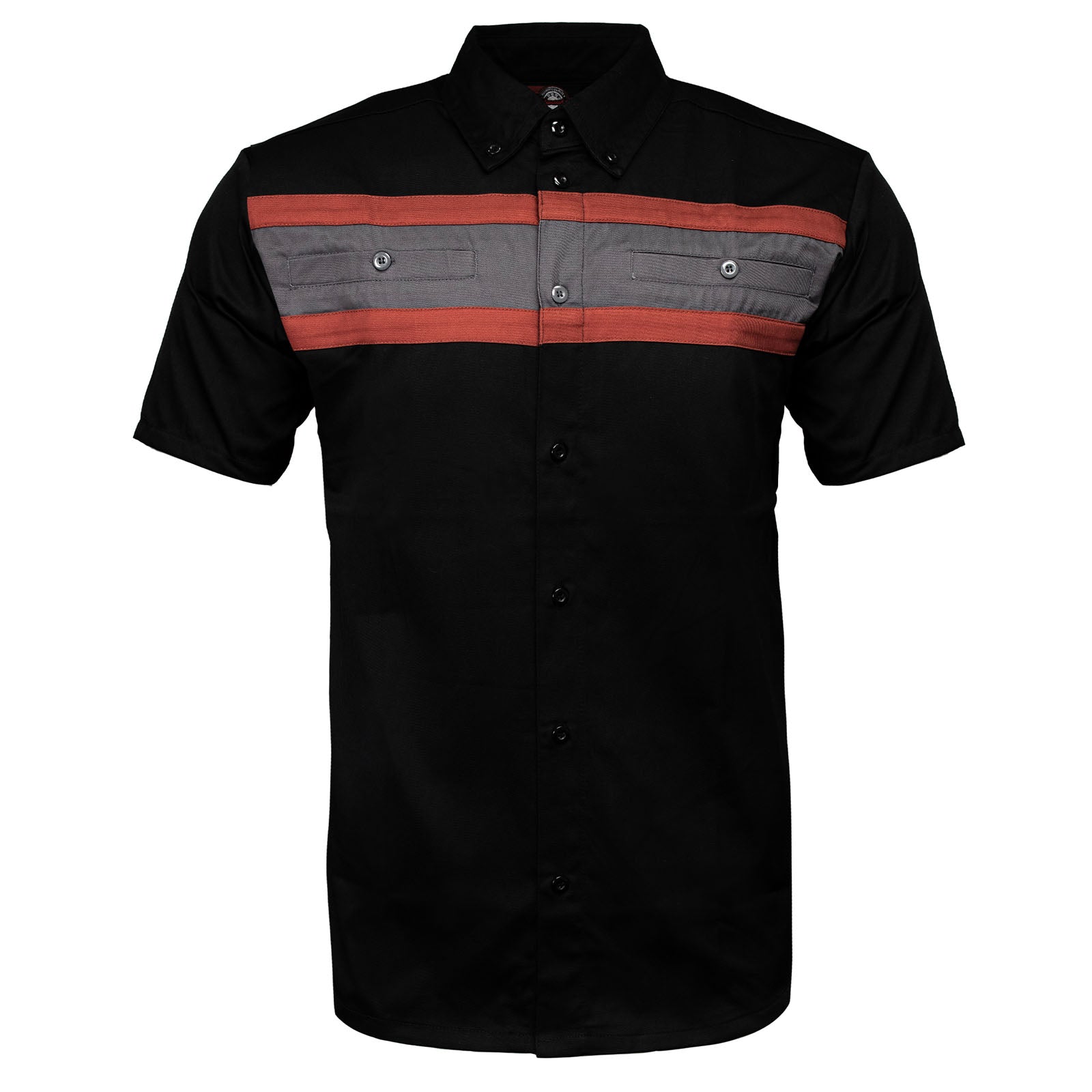 MMCC Men's Petrol Classic Mechanic Button Up Shirt - Dual Chest Pockets - Microfiber Panel - MMC16008