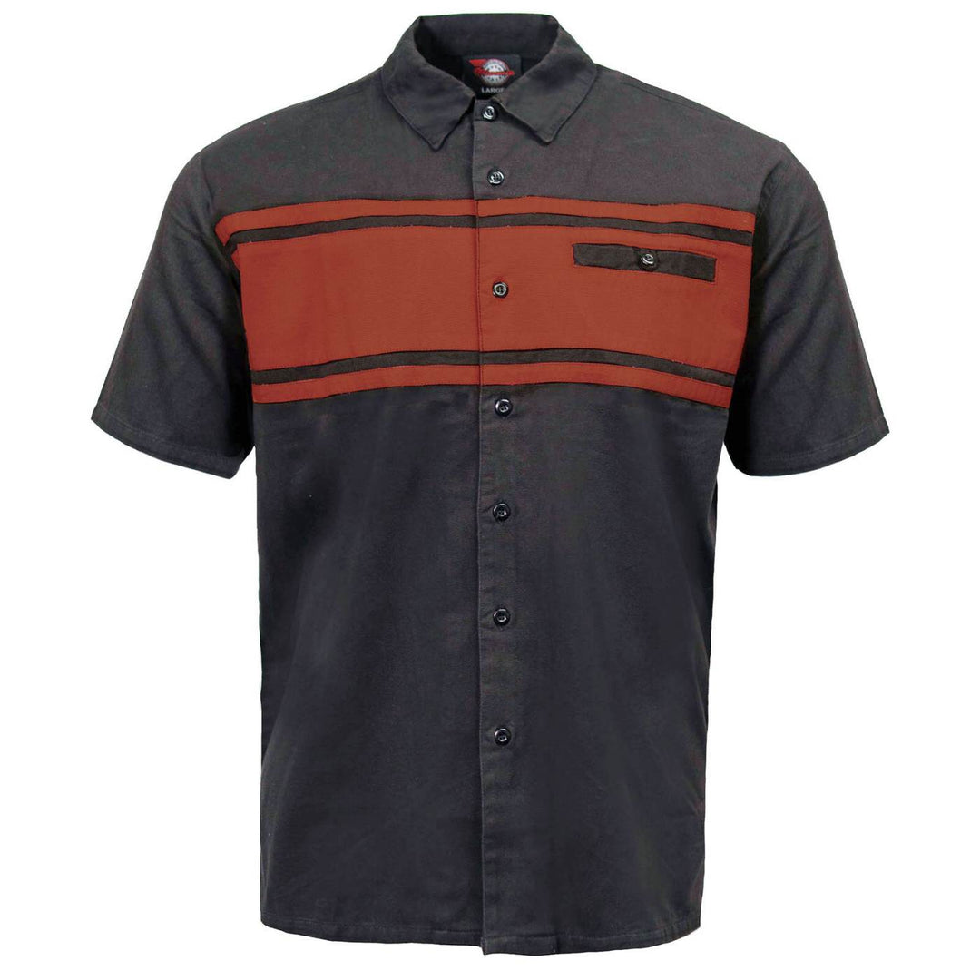 Milwaukee Motorcycle Clothing Co. Men's Gear Head Orange Shirt