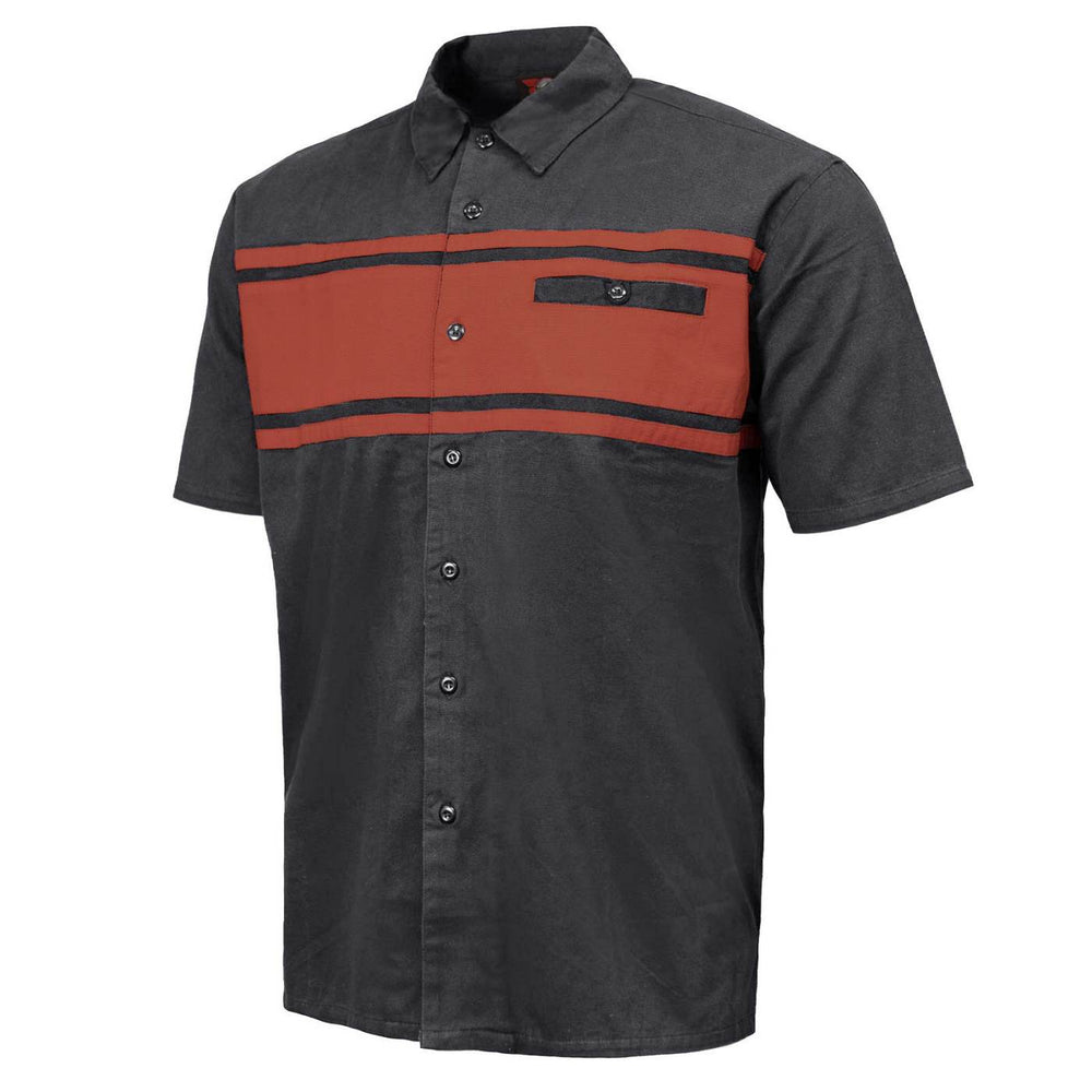 Milwaukee Motorcycle Clothing Co. Men's Gear Head Orange Shirt
