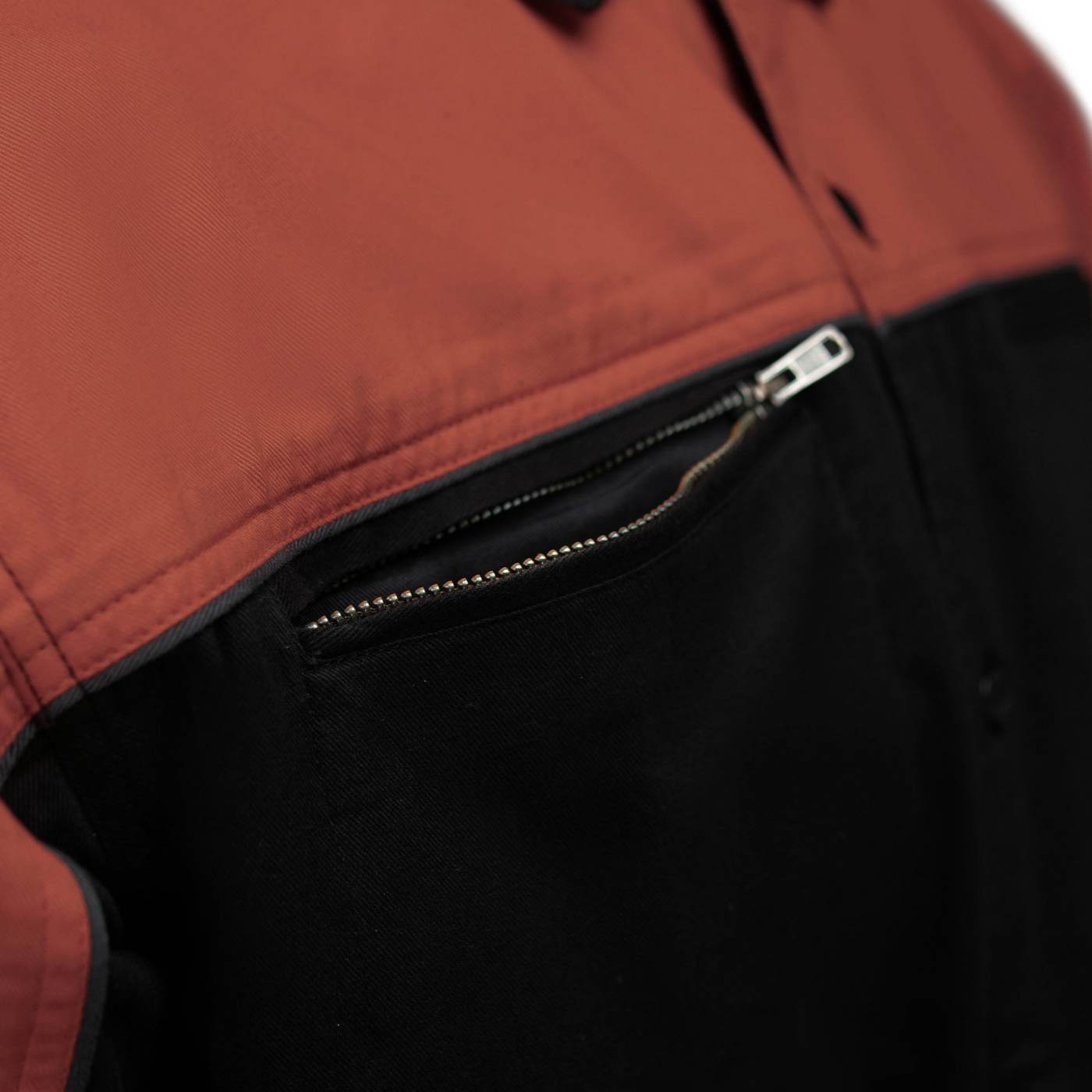 MMCC Men's Reveline Classic Mechanic Shirt - 100% Cotton - 2 Chest Zipper Pockets - Microfiber Panel