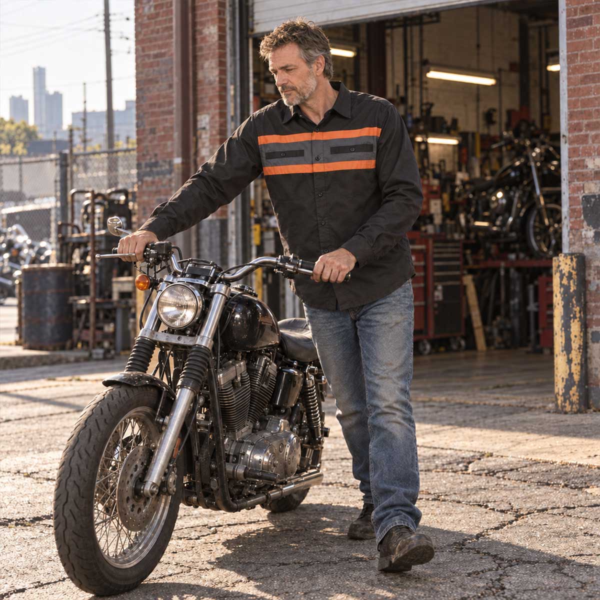 Milwaukee Motorcycle Clothing Co. Men's Mechanic Shirt, MMC16152