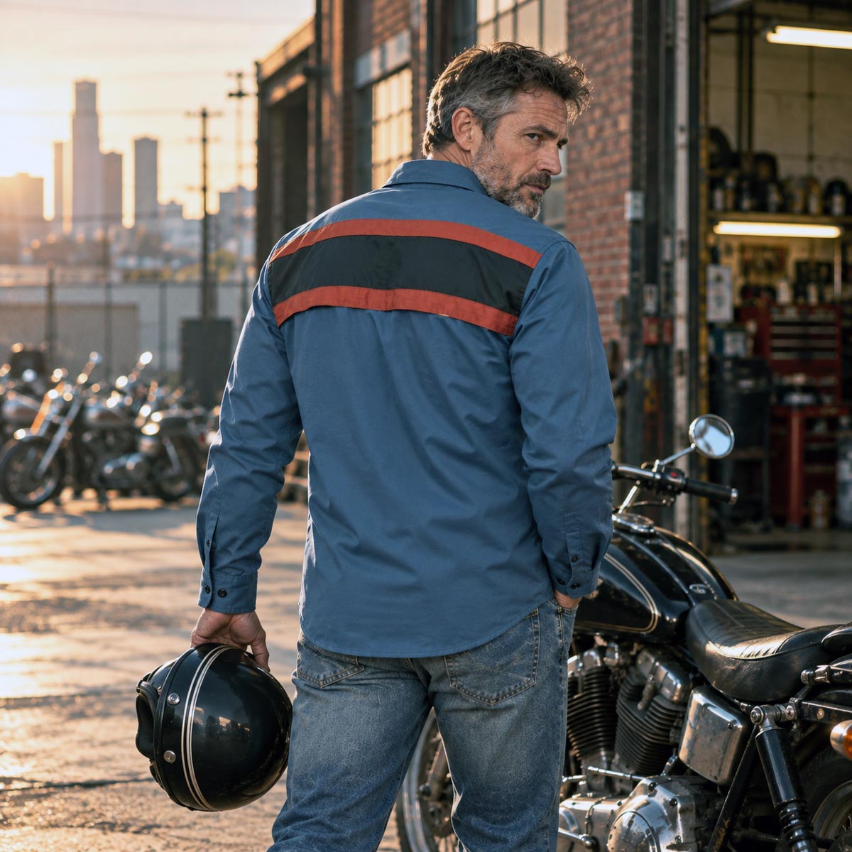 Milwaukee Motorcycle Clothing Co. Men's Mechanic Shirt, MMC16153