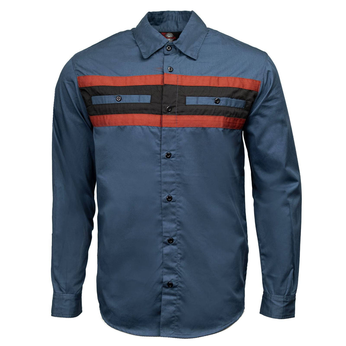 MMCC Men's Shift Crew Long Sleeve Vented Mechanic Shop Shirt - MMC16153