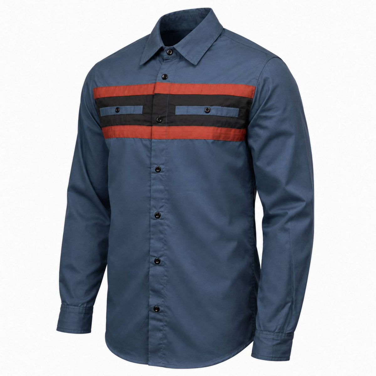 MMCC Men's Shift Crew Long Sleeve Vented Mechanic Shop Shirt - MMC16153