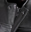 Milwaukee Motorcycle Clothing Co. Men's Low-Key Premium Black Leather Club Style Biker Vest MMC30000