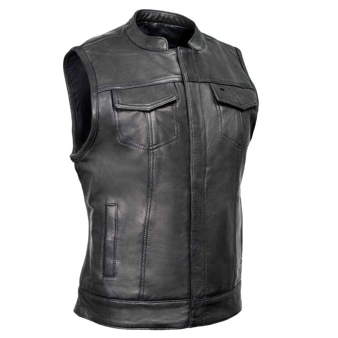 Milwaukee Motorcycle Clothing Co. Black Motorcycle Vest MMC40005