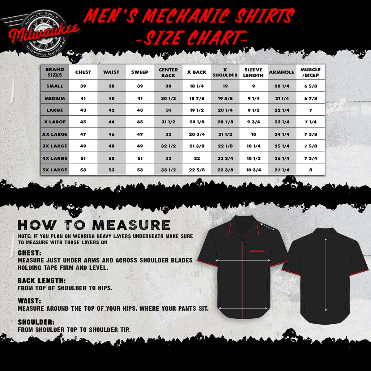 Milwaukee Motorcycle Clothing Co. Men's Super Duty Red Mechanic Shirt