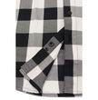 Milwaukee Leather MNG11633 Men's Flannel Plaid Shirt Black and White Long Sleeve Cotton Button Down Shirt
