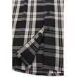 Milwaukee Leather Men's Flannel Plaid Shirt Black and White Long Sleeve Cotton Button Down Shirt MNG11646