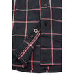 Milwaukee Leather MNG11651 Men's Black and Red Long Sleeve Cotton Flannel Shirt