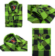 Milwaukee Leather Men’s Plaid Flannel Long Sleeve Shirt with Chest Pockets