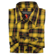 Milwaukee Leather MNG11666 Men's Black and Red with Yellow Long Sleeve Cotton Flannel Shirt